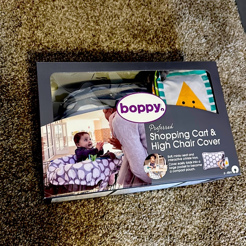 Boppy shopping cart and high chair cover